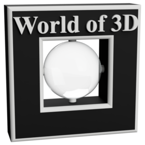 World of 3D logo